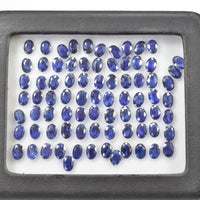 6x4 Natural Calibrated Sri Lanka Blue Sapphire Loose Gemstone Oval Cut