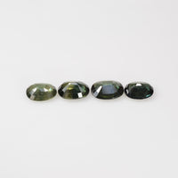 8x6 mm Natural Calibrated Green Sapphire Loose Gemstone Oval Cut