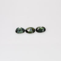 6x5 mm Natural Calibrated Green Sapphire Loose Gemstone Oval Cut