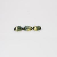 5.7x4 mm Natural Calibrated Green Sapphire Loose Gemstone Oval Cut