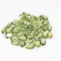 6x4 mm Natural Calibrated Green Sapphire Loose Gemstone Oval Cut
