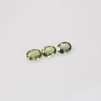 5x4 mm Natural Calibrated Green Sapphire Loose Gemstone Oval Cut