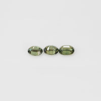 5x4 mm Natural Calibrated Green Sapphire Loose Gemstone Oval Cut