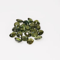 5x4 mm Natural Calibrated Teal Green Sapphire Loose Gemstone Oval Cut