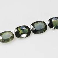 8x6 mm Natural Calibrated Green Sapphire Loose Gemstone Oval Cut