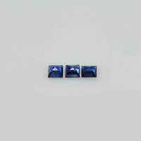 2.3-2.8 mm Natural Calibrated Blue Sapphire Loose Gemstone Square Cut - Thai Gems Export Ltd.