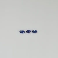 4x3 mm Natural Calibrated Blue Sapphire Loose Gemstone Oval Cut