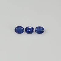 4x3 mm Natural Calibrated Blue Sapphire Loose Gemstone Oval Cut
