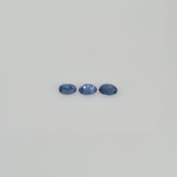 4x3 mm Natural Calibrated Blue Sapphire Loose Gemstone Oval Cut