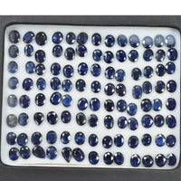 5x4 mm Natural Calibrated Blue Sapphire Loose Gemstone Oval Cut
