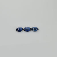 5x4 mm Natural Calibrated Blue Sapphire Loose Gemstone Oval Cut
