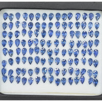 5x3 mm Natural Calibrated Blue Sapphire Loose Gemstone Pear Cut