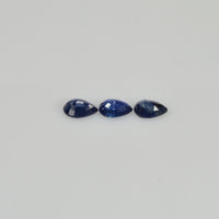 6x4 mm Natural Calibrated Blue Sapphire Loose Gemstone Pear Cut
