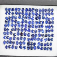 4x3 mm Natural Calibrated Blue Sapphire Loose Gemstone Oval Cut