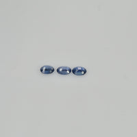 4x3 mm Natural Calibrated Blue Sapphire Loose Gemstone Oval Cut