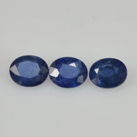 5x4 mm Natural Calibrated Blue Sapphire Loose Gemstone Oval Cut