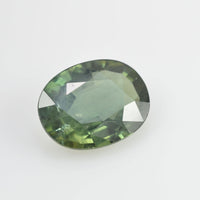3.11 cts Natural Green Sapphire Loose Gemstone Oval Cut