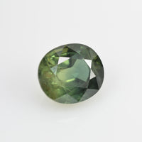 3.38 cts Natural Green Sapphire Loose Gemstone Oval Cut