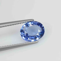 2.24 cts Unheated Natural Blue Sapphire Loose Gemstone Oval Cut Certified