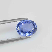 2.16 cts Unheated Natural Blue Sapphire Loose Gemstone Oval Cut Certified