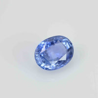 2.87 cts Unheated Natural Blue Sapphire Loose Gemstone Oval Cut Certified