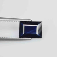 1.66 cts Natural Blue Sapphire Loose Gemstone Baguette Cut