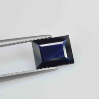 1.66 cts Natural Blue Sapphire Loose Gemstone Baguette Cut