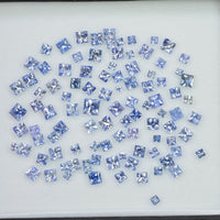 1.6 - 3.9 MM Natural Princess Cut Blue Sapphire Loose Gemstone - Thai Gems Export Ltd.