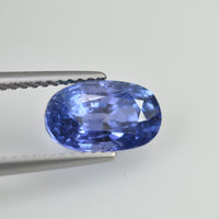 3.18 cts Unheated Natural Blue Sapphire Loose Gemstone Oval Cut Certified