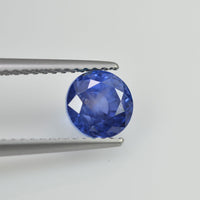 1.96 cts Unheated Natural Blue Sapphire Loose Gemstone Round Cut Certified