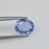 1.37 cts Natural Blue Sapphire Loose Gemstone Oval Cut Certified
