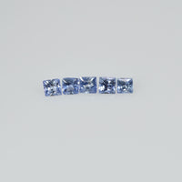 1.3-1.9 MM Natural Blue Sapphire Loose Gemstone Princess Cut