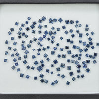 1.4-2.8 MM Natural Princess Cut Blue Sapphire Loose Gemstone
