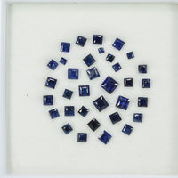 1.30 - 3.30 MM Natural Princess Cut Blue Sapphire Loose Gemstone - Thai Gems Export Ltd.