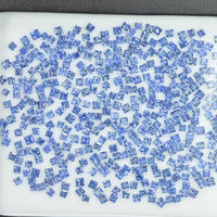 1.7-2.3 MM Natural Princess Cut Blue Sapphire Loose Gemstone