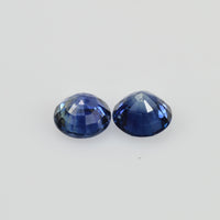 4.5 mm Natural Blue Sapphire Loose Pair Gemstone Round Cut