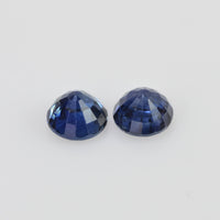 4.5 mm Natural Blue Sapphire Loose Pair Gemstone Round Cut