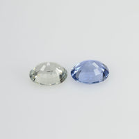 1.68 cts Natural Fancy Sapphire Loose Pair Gemstone Oval Cut
