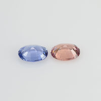 1.63 cts Natural Fancy Sapphire Loose Pair Gemstone Oval Cut