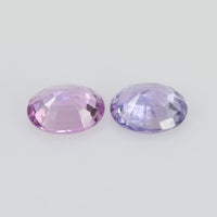 1.14 cts Natural Fancy Sapphire Loose Pair Gemstone Oval Cut