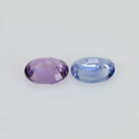 0.72 cts Natural Fancy Sapphire Loose Pair Gemstone Oval Cut