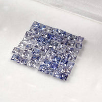 2.8-3.2 MM Natural Princess Cut Blue-Purple Sapphire
