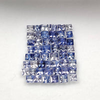 2.3 - 2.8 MM Natural Princess Cut Blue-Purple Sapphire
