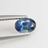 0.77 cts Natural Blue Green Teal Sapphire Loose Gemstone Oval Cut