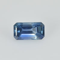 1.25 cts Natural Fancy Bi-Color Sapphire Loose Gemstone Emerald Cut