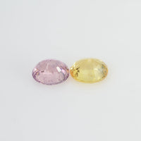 1.90 cts Natural Fancy Sapphire Loose Pair Gemstone Oval Cut