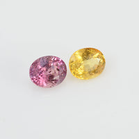 1.84 cts Natural Fancy Sapphire Loose Pair Gemstone Oval Cut