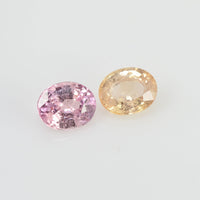 2.06 cts Natural Fancy Sapphire Loose Pair Gemstone Oval Cut