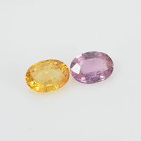 2.01 cts Natural Fancy Sapphire Loose Pair Gemstone Oval Cut