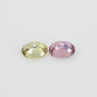 1.66 cts Natural Fancy Sapphire Loose Pair Gemstone Oval Cut